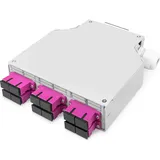 Digitus LWL-Hutschienenbox MM-OM4 bestückt mit SC-Adapter