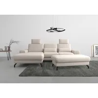 sit&more Ecksofa »Cinturo L-Form«, inklusive Sitztiefenverstellung und Federkern, Sitzhöhe 45 cm