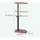Relaxdays Beistelltisch Mehrfarbig Bambus 82 x 40 x 22 cm