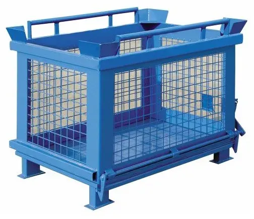 Hardwex Klappbodenbehälter mit Gitterwänden, 1000 l