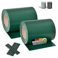 Juskys Sichtschutzstreifen 35 x 19 cm grün PVC 2 St.