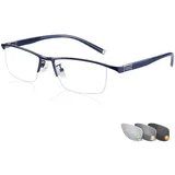 ADASP Lesebrille, Intelligente photochrome Lesebrille, Multifokale Dioptrien-Gleitsichtbrille, UV-Schutz, für Erwachsene, Unisex, + 1.0 / + 1.5 / + 2.0 / + 2.5 / + 3.0 Dioptrien, Schwarz, Blau