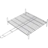 Sauvic Doppelter Grillrost 40 x 45 cm Edelstahl weiß