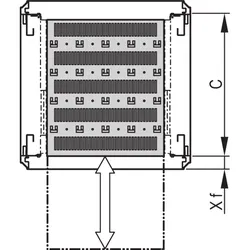 SCHROFF 19"SHELF TELE. C 500 RAL7021 - Rack-Zubehör - Rack-Zubehör