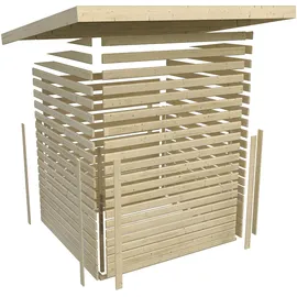 Karibu Gartenhaus Außenmaß (BxHxT): 300 x 186,5 cm, terragrau