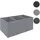 Mendler HWC-P64 77 x 150 x 100 cm Grau