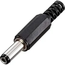 TRU Components Niedervolt-Steckverbinder Stecker, gerade 5.5mm 2.5mm Bulk