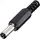 TRU Components Niedervolt-Steckverbinder Stecker, gerade 5.5mm 2.5mm Bulk
