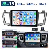 ESSGOO Carplay DAB+ Android 15 Autoradio Für TOYOTA RAV4 2013-2018 GPS Navi Autoradio (Digitalradio (DAB), 4+64GB(optional), RDS, AM, FM, Carplay Android Auto Bluetooth EQ USB GPS Navi WIFI Touchscreen) schwarz