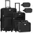 Juskys Athen Koffer-Set 5-tlg. schwarz
