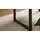 'massivart' Baumkantentisch 160 x 76 x 90 cm beige/schwarz