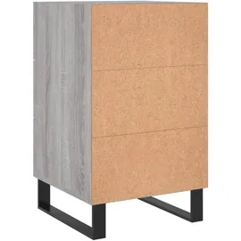 vidaXL Nachttisch Grau Sonoma 40x40x66 cm Holzwerkstoff