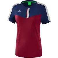 Erima Squad T-Shirt New Navy/Bordeaux/Silver Grey, 40