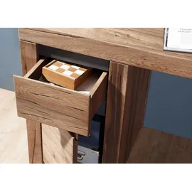 Massivmoebel24 Schreibtisch Montreux Wild-/Zerreiche geölt / Braun