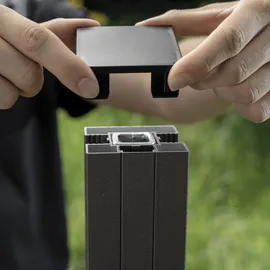 staket pro Glaszaun 1,22 m grau/streifendekor dekor 82