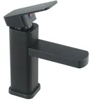 Wasserfall Waschtischarmatur Chrom Eckig Bad Waschbecken Armatur mit modernem Design Keramikscheibenventil für reibungslosen Betrieb und tropffrei