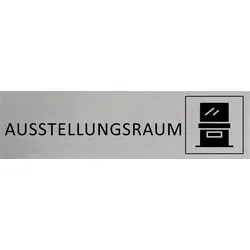 CombiCraft Aluminium Türschild Ausstellungsraum 165x45mm