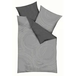 kaeppel Bettwäsche Jaro 200 x cm Satin Grau Zinn