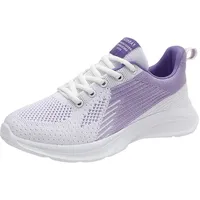 Generisch Damen Barfußschuhe Laufschuhe Sneaker Breite Zehenbox Zero-Drop Sohle rutschfest,Atmungsaktives,Strick,eleganten,Leicht,bequem Schuhe für Arbeit und Alltag Gr.37-41 - 40 EU