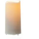 MARELIDA LED Mini Kerze für Innen und Außen H: 10cm D: 5cm Timer Sensor bis 750h weiß