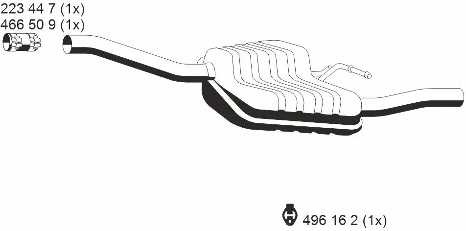 ERNST Endschalldämpfer 341189 für Ford