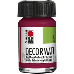 Marabu 140139004 Marabu-Decormatt 004, 15 ml, granatrot