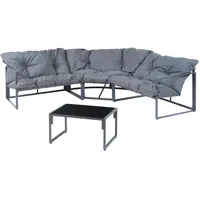 casa.pro Karg Loungeset dunkelgrau