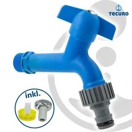 tecuro Auslaufventil 1/2 Zoll blau