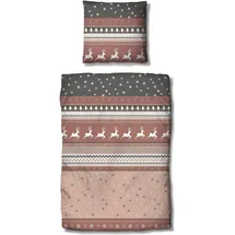 Traumschlaf Winterland beige 200 x 220 cm + 2 x 80 x 80 cm 