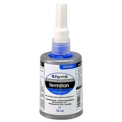 FERMITAN Heizung Dichtmittel - für Warmwasser-Heizung, Öl, Heizöl, Druckluft, Gase - Flasche 75 ml ** 100ml/17,19 EUR