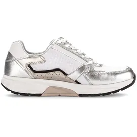 Gabor Sneaker Damen Weite E Weiß/Silber 38,5