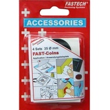 Fastech FASTECH® 683-330 Klettpunkte zum Aufkleben Hotmelt Haft- und Flauschteil (Ø) 35mm Schwarz 4 Paar