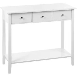 Beliani Galva Konsolentisch 90 x 40 x 75 cm Weiß