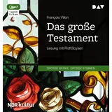 Der Audio Verlag Das große Testament: Lesung mit Rolf Boysen (1 mp3-CD)