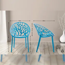 CLP Hope Stapelstuhl 59 x 60 x 80 cm blau