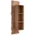 Massivmoebel24 Wandregal Akazie 50 x 22 x 147 cm Beige