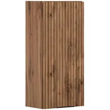 WELLTIME Hängeschrank Trento, verschiedene Ausführungen und Farben Badmöbel, Breite 30 cm, 1 Tür, 2 Einlegeböden, Made in Germany braun
