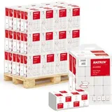 Katrin Papierhandtücher Classic, 35588, 2-lagig, Zick-Zack, Tissue, 23 x 24,4cm, 4000 Stück, 32 Pack, Palette