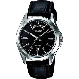 Casio Herren Uhr Casio MTP-1370L-1A - Silber/Schwarz