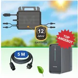 Paket.ag Balkonkraftwerk Marstek Speicher-Set:2,24 kWh B2500-D + 800W Wechselrichter + 5m Kabel, (1-St)