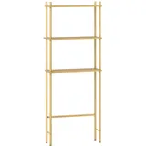 Homcom Toilettenregal-69L x 25,5B x 181H cm-Naturholz | Gr.: onesize