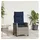 vidaXL Gartensessel 58 x 58 x 94 cm grau