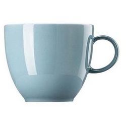 Thomas Porzellan Tasse Sunny Day Soft Blue Kaffeetasse Ø 8,0 cm – h 6,8 cm 200ml, Porzellan blau