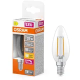 Osram lighting Osram LED Retrofit CLASSIC B DIM B-Form LED-Lampe Glas klar 1,8 W 250 lm 2700 K dimmbar, Energieeffizienzklasse: D CRI: 80