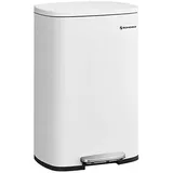 Songmics Mülleimer 50l weiß