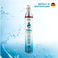 SodaSmart Starter-Set CO2 Zylinder für SodaStream | Gefüllt mit 425g Kohlensäure SODASMART K Füllung 450g