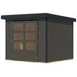 Karibu Gartenhaus Hollywood XL 2,00 x 2,00 m Grau