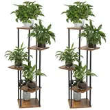 LALAHO Blumenständer Blumenständer Blumenständer 5 Etagen Blumenregal, 5 Etagen Blumenregal