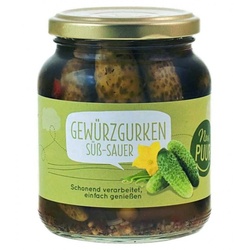 NurPuur Gewürzgurken süß-sauer bio 350g