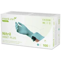 Medi-Inn Nitril Green Plus Einmalhandschuhe puderfrei M 100 Stück)